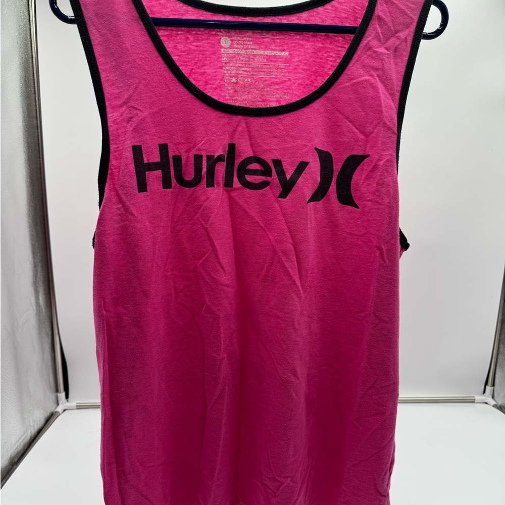 Hurley Fuchsia Tank with Black Accents